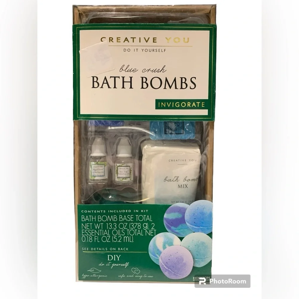 Creative You D.I.Y. Blue Crush Peppermint Bath Bombs Set Create & Customize